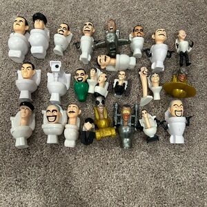 Skibidi Toilet Figure Lot | Large Bundle of Characters | YouTube Viral Toy-25+